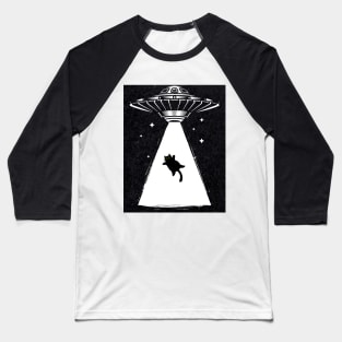 UFO stealing cat, Cat Stealing and UFO, funny cat, cats, meme cat, meme lover, black cat meme, funny kitten, cat jump, meme tee Baseball T-Shirt